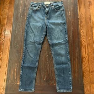 FREE PEOPLE Skinny Hi Rise Blue Jeans Size 29
